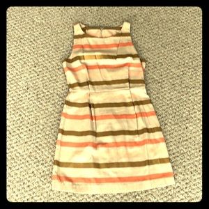 Tan & Peach Striped Dress, 4